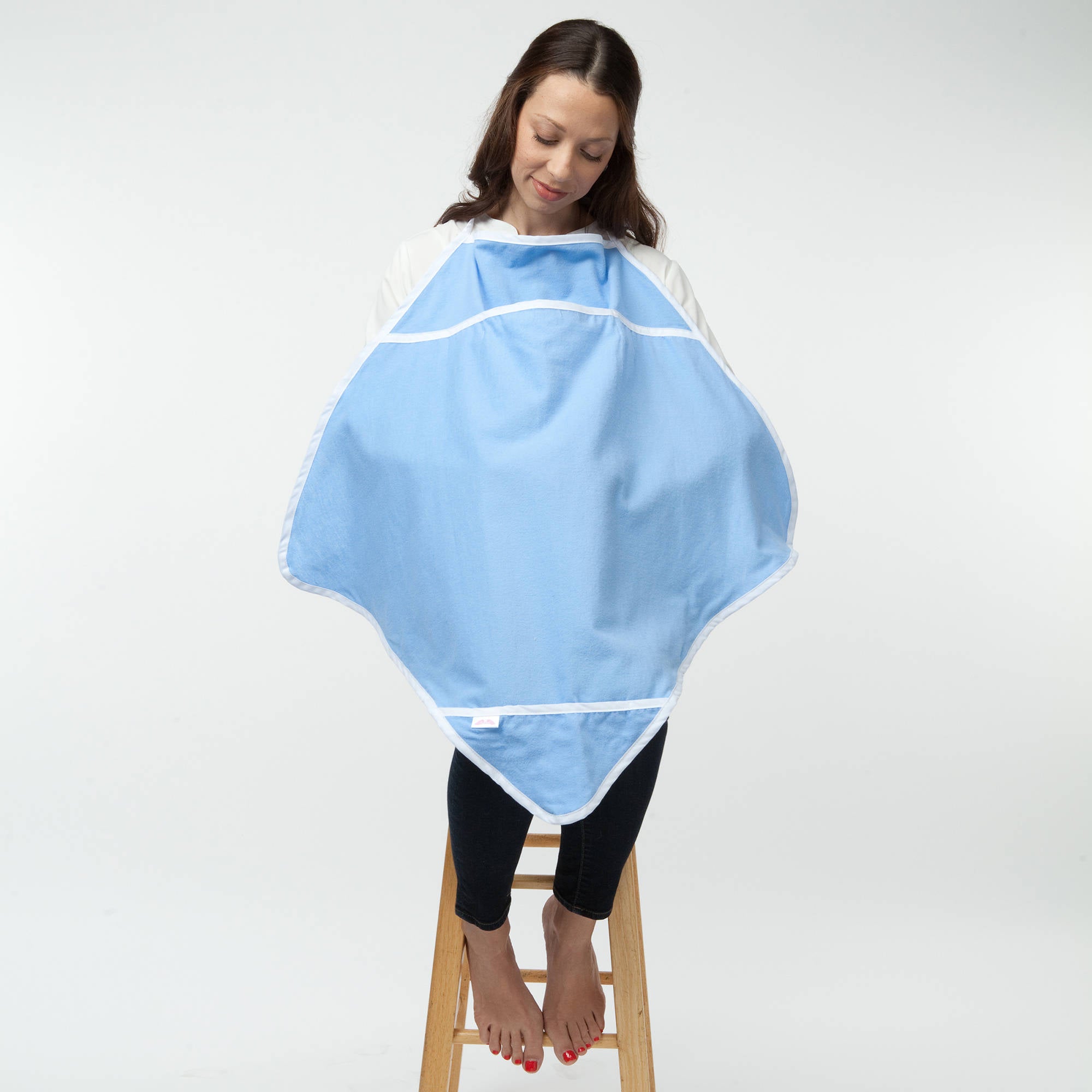 blue nursing cover