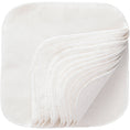 Load image into Gallery viewer, White Cotton Washable Wipes - 12 Per Package