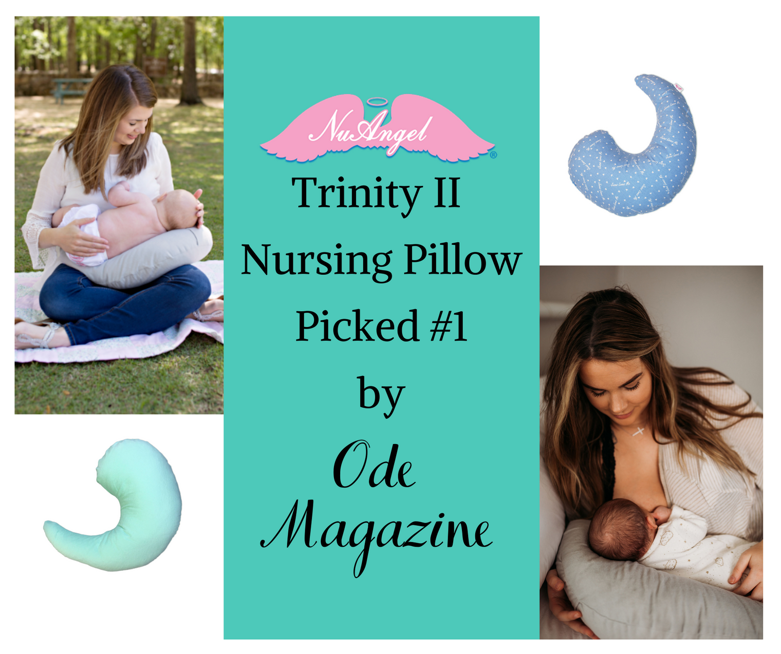 NuAngel's Nursing Pillow is the #1 Pick for Nursing Pillows by Ode Magazine!