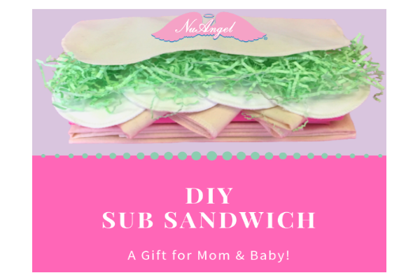 DIY Sub Sandwich for Baby Shower by NuAngel