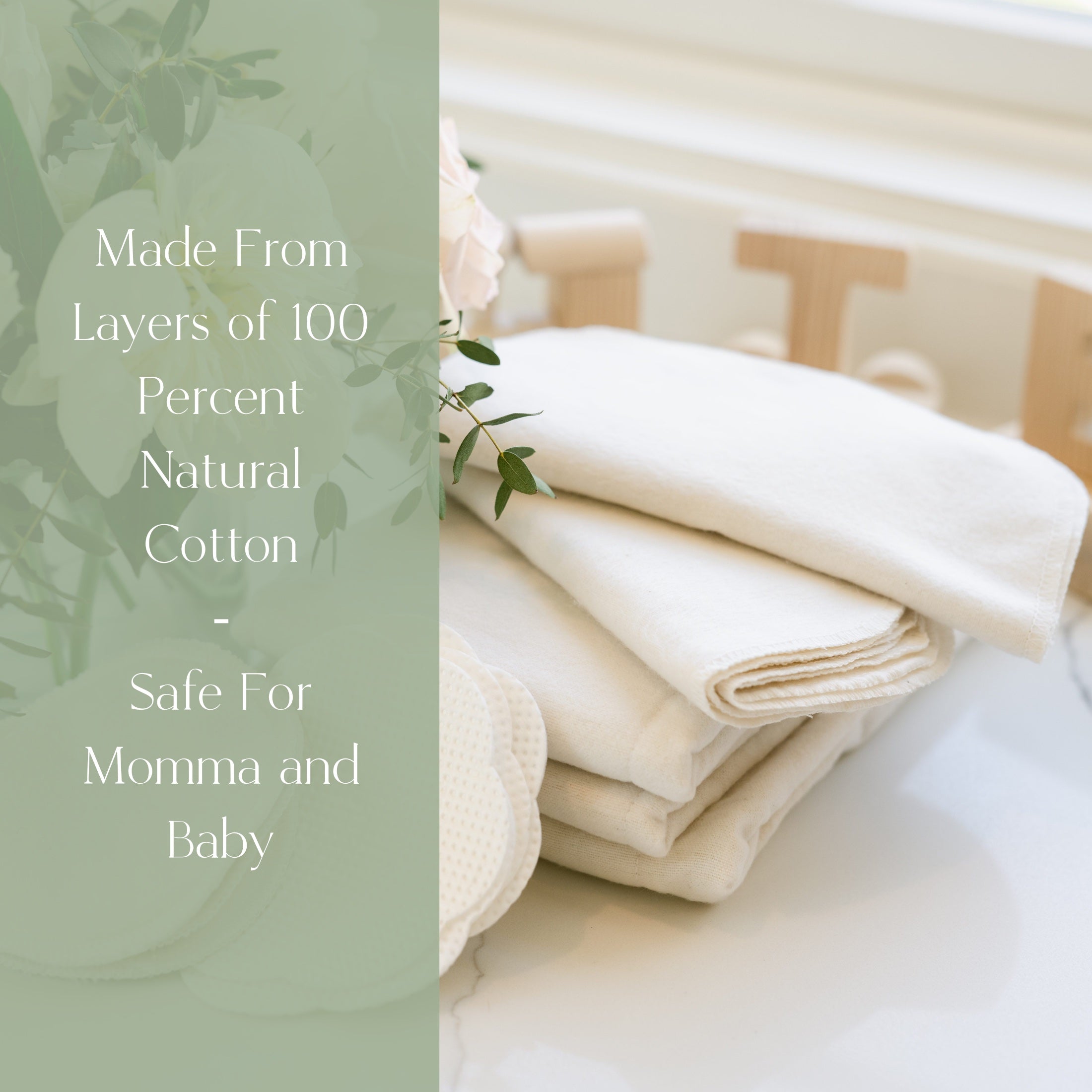 Natural Cotton Pre-fold Cloth Diaper