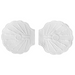 pair of shell design biodegradable disposable nursing pads