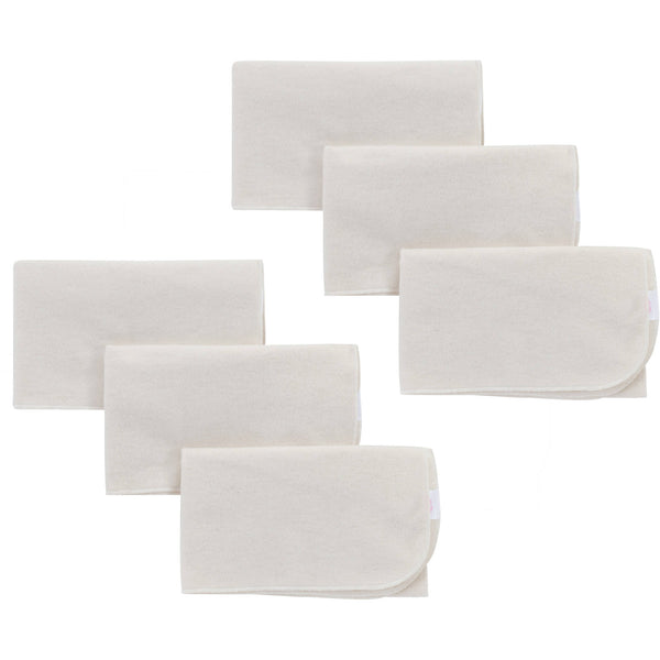 Natural Cotton Flat Diapers (6 count)