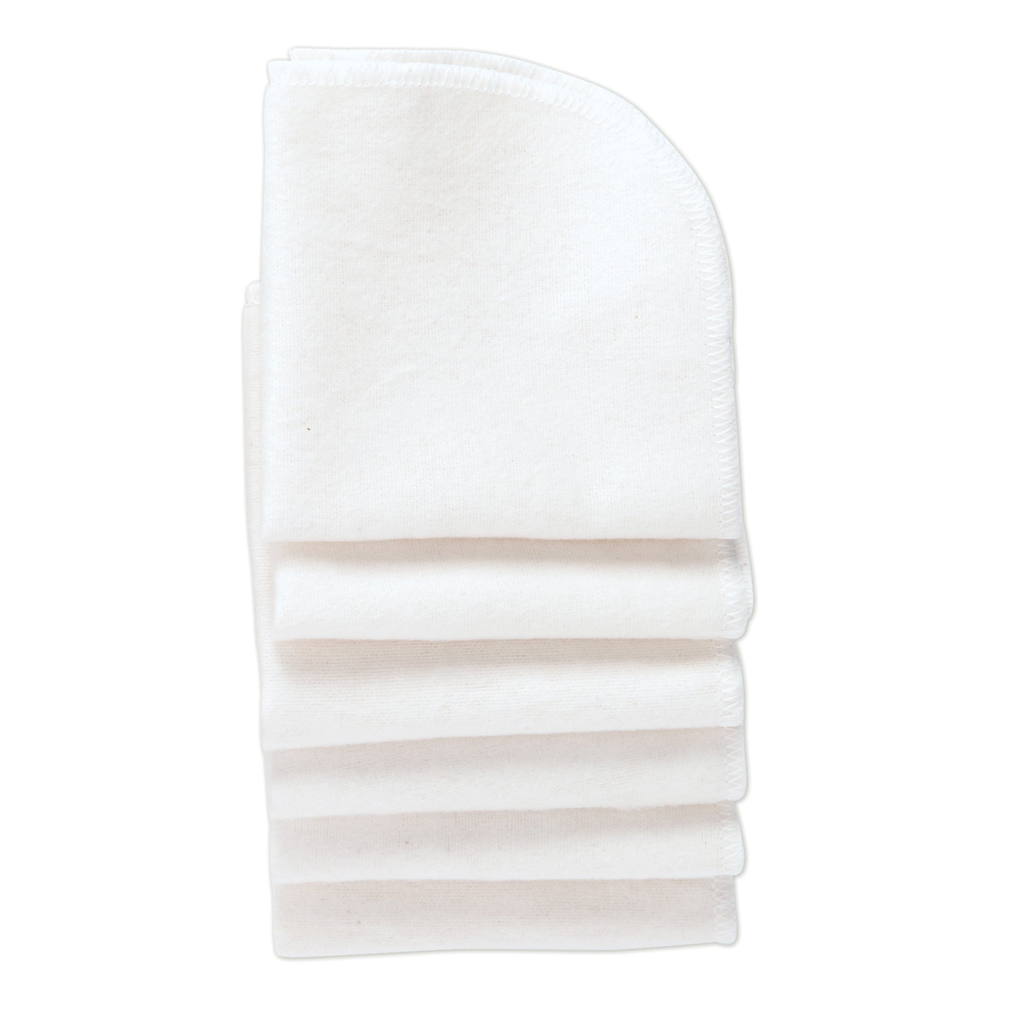 Cotton Washable Baby Wipes - 6 Per Package