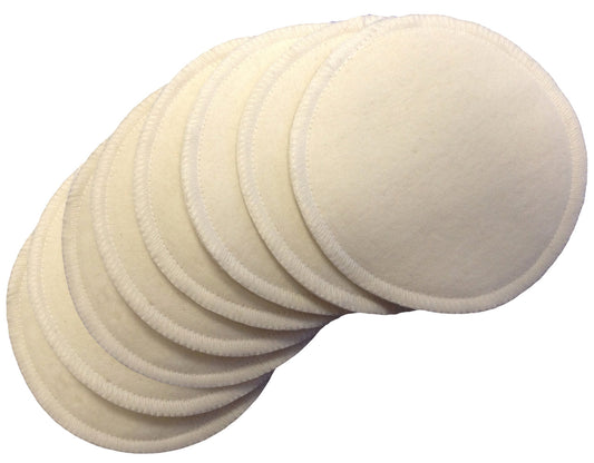 Natural Cotton Washable Nursing Pads (8 Per Package)