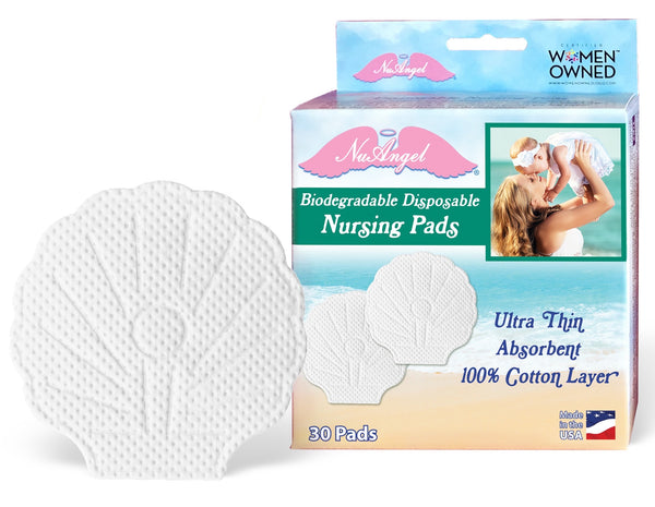 Biodegradable Disposable Nursing Pads - Shell (30 count)