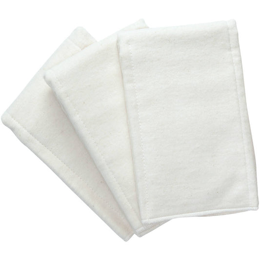 white pre-fold diapers