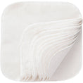 Load image into Gallery viewer, White Cotton Washable Wipes - 12 Per Package
