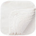 White Cotton Washable Wipes - 12 Per Package