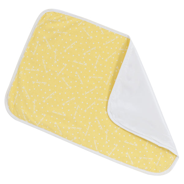 Changing Pad - Sunshine Yellow "Jesus Loves Me"